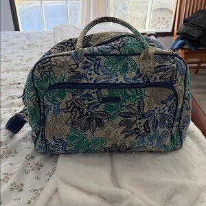Vera Bradley weekender Blue and Green Travel Bag